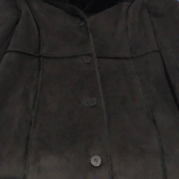 Charter Club black fur-lined coat - Picture 6 of 9